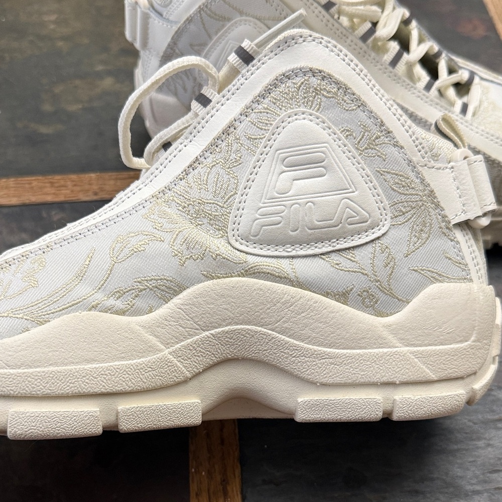 Fila Cream Patterned High-Tops - Picture 2 of 7